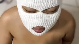 Masked Wife Sucking Strangers Dick Before Husband Arrives