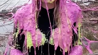 Wet and messy virgin!