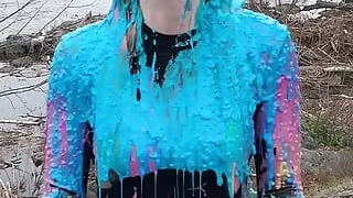 Wet and messy virgin!