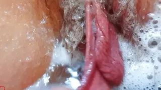 JuicyDream - Pussy play and cum on her ass in the bathtub