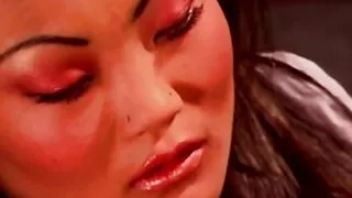 A Hot Blonde and a Cute Asian Play with a Dildo in Lesbian Action