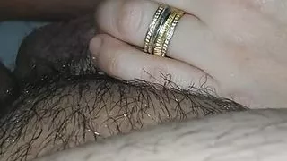 Step mom can't believe how big erection can have her step son and gave him a handjob