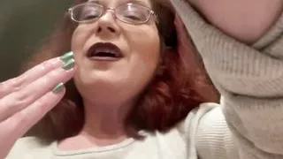 Wet Black Lace Panties