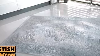 POV - Simon Kitty is your foot fetish massage client for the day