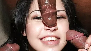 DOWN FOR BBC - Celina Cross Blowbanged By Black Cocks