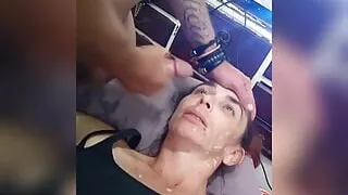 Giving my hungry whore a feed