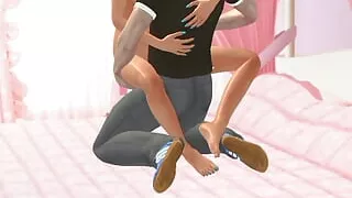 Handjob Sexy Fucking with Collage Girl - Custom Female 3D