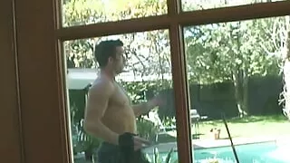 Treating the chicks with his hot cum was a perfect way to end the threesome