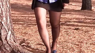 Sexy legs business lady