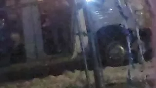 Mature wife walking outside in a thong