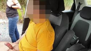 Dick Flash! Cute Girl Gives Me a Blowjob in the Parking Lot After Seeing My Big Cock - Misscreamy