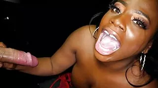 How Would You Like This Hot Ebony Babe Sucking Your Cock ?