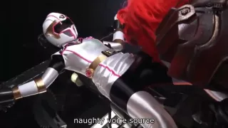 White Ninja Heroine Defeated