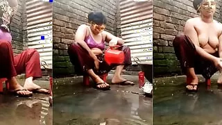 open bathroom showering scene. Desi young sisters bath fuck