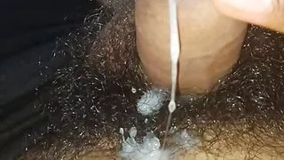 Beutiful clean cock masterbation sperm out