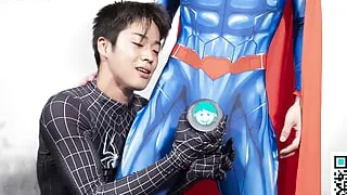 Spiderman X Superman Sexy Costume RolePlay