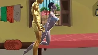 Fucked the tenant's wife in the bathroom