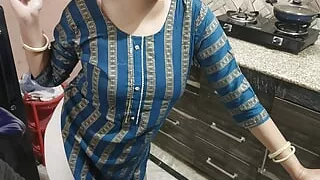 Stepmom seduces her stepson for the hardcore fucking in the hot kitchen in hindi