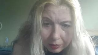 Blonde In Fishnet Orgasms With Sex Toys