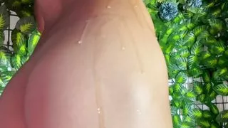 Blonde in very hot oil masturbates in her room while there is no one at home.