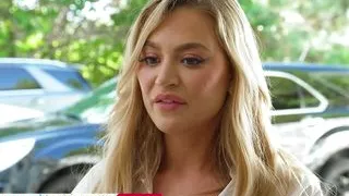 Blake Blossom Has a Big Cock in Between Her Big Naturals