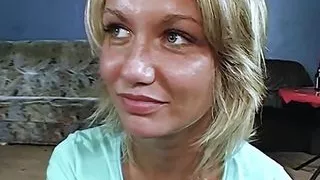 Blondie Wanked During Group Fuck