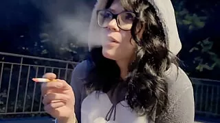 Night Smoking when is Minus Temperature Outside :) be with me at this moment