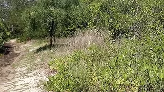 Bike riding and adventures in purple bikini
