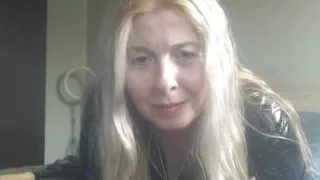 Busty amateur milf wears latex uniform and masturbate with a dildo