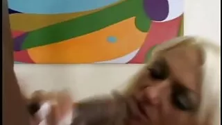 Hot Babe Blowjob and Fucking interracial