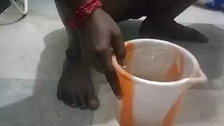 Toilet pussy washing hot bathroom sexy tamil talking video