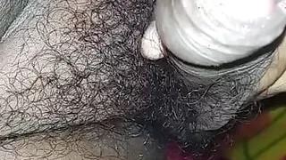 Playing with the jell from my cock