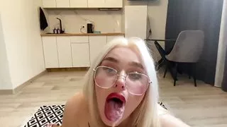 Hot realtor Blondessa swallowed cock and got fucked to sell a house