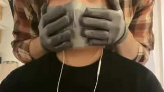 Girl Duct Tape Gagged