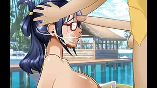 Marine Cumslut Tashigi Is Heavily Addicted to Deepthroating Pirate Cock