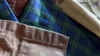 Some new boxers to make as my new cum rag! Feels great to get hard my cock just slides down my leg