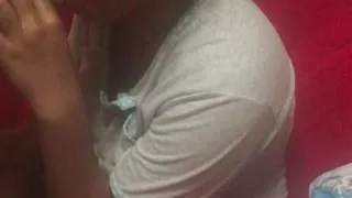 Asian MILF facefucked until cum in mouth