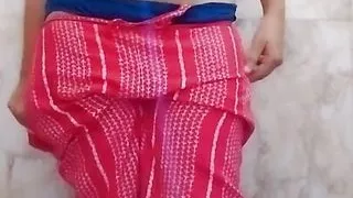 Indian teen girl hot massage then take bath sexy body