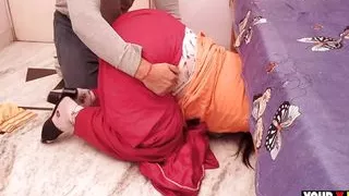 Stepmom Stuck Under The Bed and stepson helps her