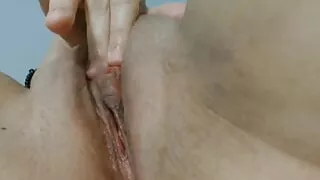 Wet pussy fingering masturbating