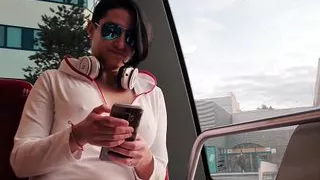 In the Morning on the Way to Work, I Was Sucked and Fucked by a Strange Young Woman in the Tram Dada Deville