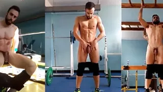 NAKED WORKOUT at the GYM (100% REAL)