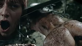 Dolly Dyson in plant infested hospital - Zombie plants take control of her and creampie her ass