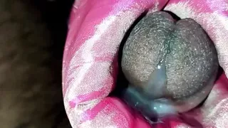 Satin silk handjob porn - Dick head rub bhabhi satin pink salwar (113)