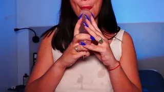 Schönheit, Dildosex, Französischer Sex, Lutschen, Nass, Ehefrau