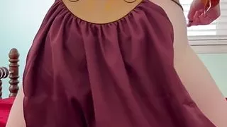 Cosplay - Sw Slave Princess Striptease, Fingering, Multiple Orgasms - Full Video