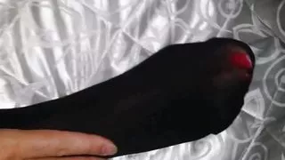 Dc3 Young Girl in Pantyhose Plays with Her Husband in Bed