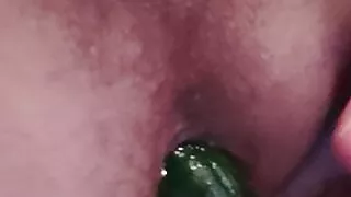 Long cucumber ass fuck