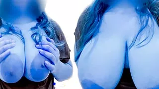 Big Tits Milf Turned Into Hot Hot Big Boobs Milf Smurfette, I Gave Her Cum Dripping Creampie