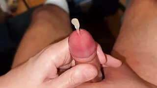 first wank of my little foreskin cock 2024
